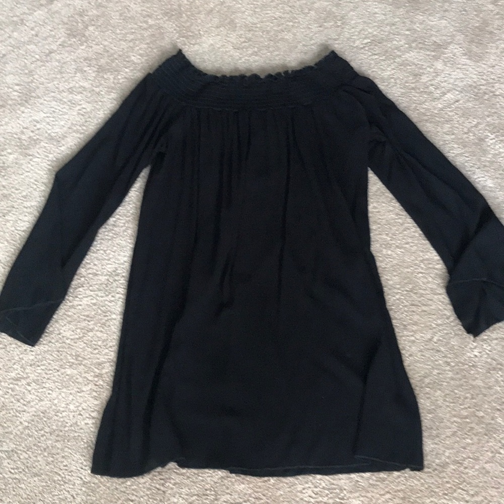 Black off the shoulder dress